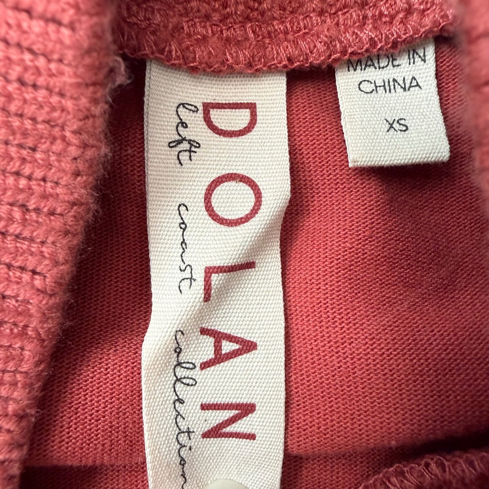 Dolan Left Coast Anthropologie Rust Fringe Sweater XS | Puff Sleeve Fall Top - Picture 7 of 10